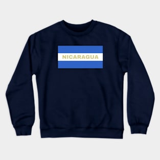 Nicaraguan Flag Colors Crewneck Sweatshirt